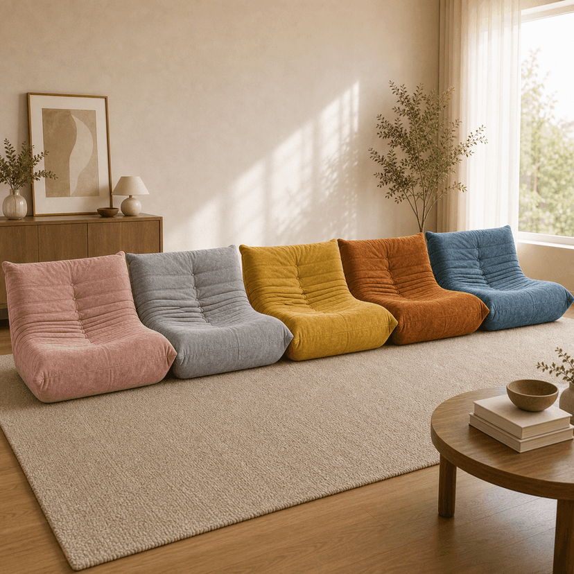 Caterpillar Sofa double seat / multi-color - two-seat compressed foam sofa