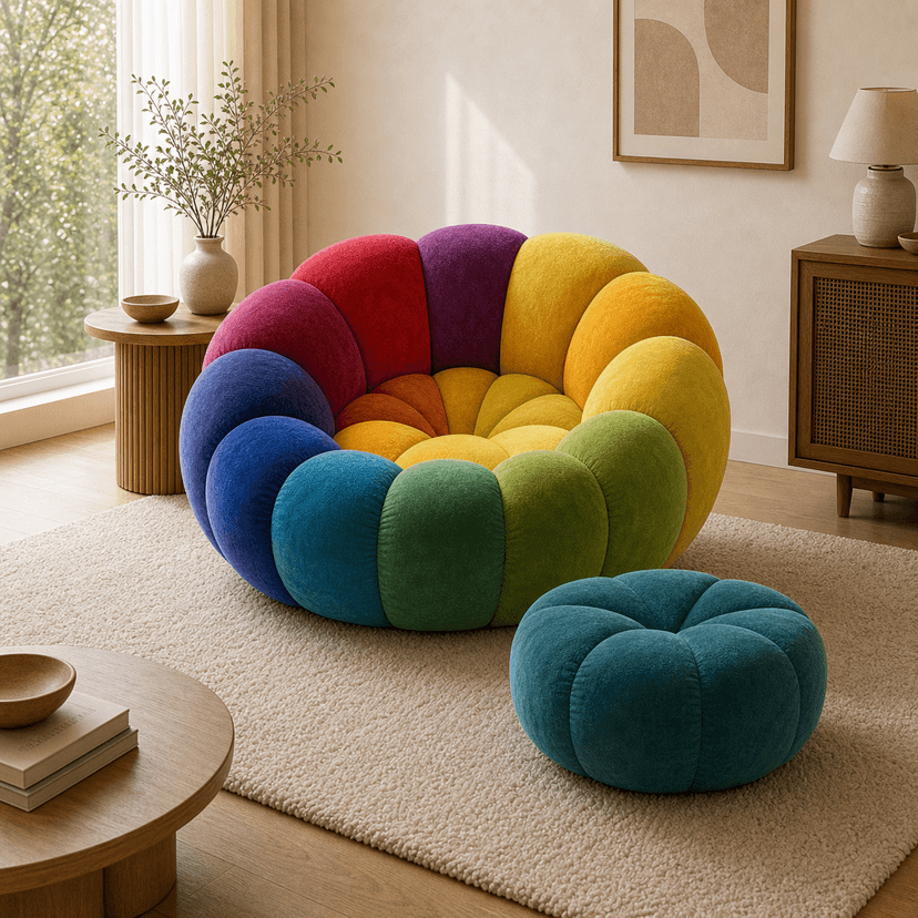 Petal Sofa multi-color combination - modular compressed modular sofa