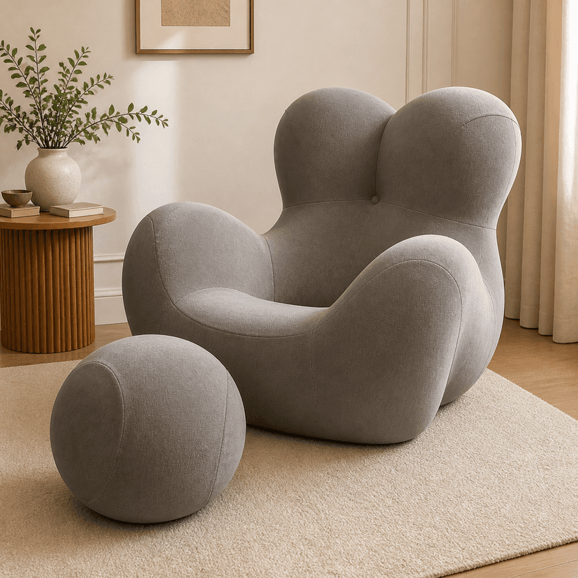 Mama Hug Sofa gray coffee - single-seat compressed foam sofa